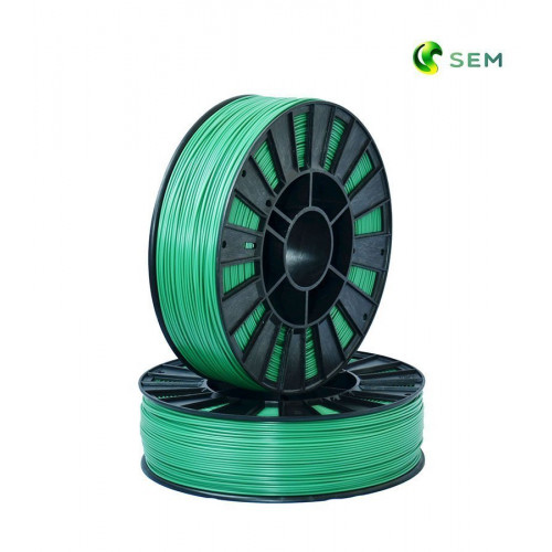 PLA пластик 1.75 SEM зеленый металлик 0.8 кг