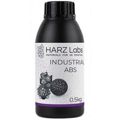 Фотополимер HARZ Labs Industrial ABS Black LCD/DLP 0.5 кг